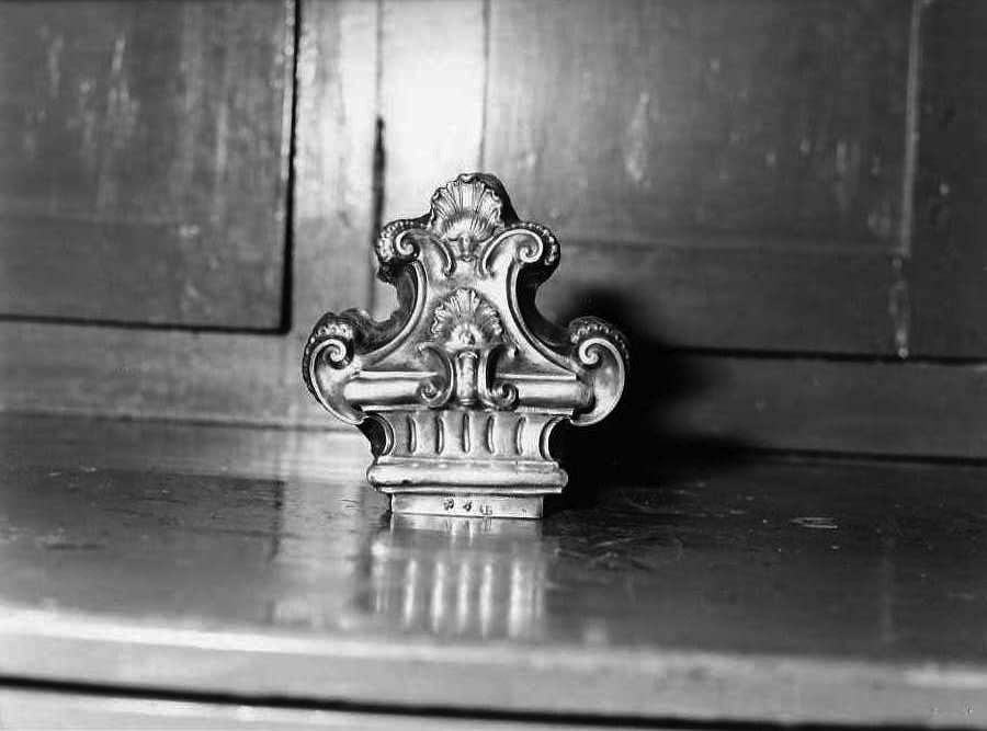 croce processionale, frammento - bottega napoletana (metà sec. XVIII)