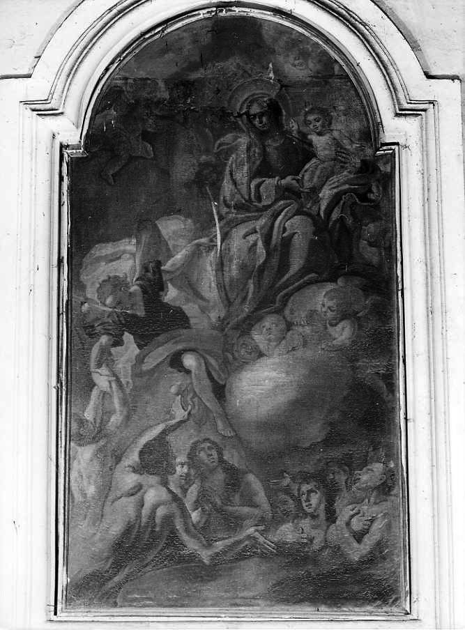 Madonna che intercede per le anime del purgatorio (dipinto) - ambito campano (seconda metà sec. XVIII)