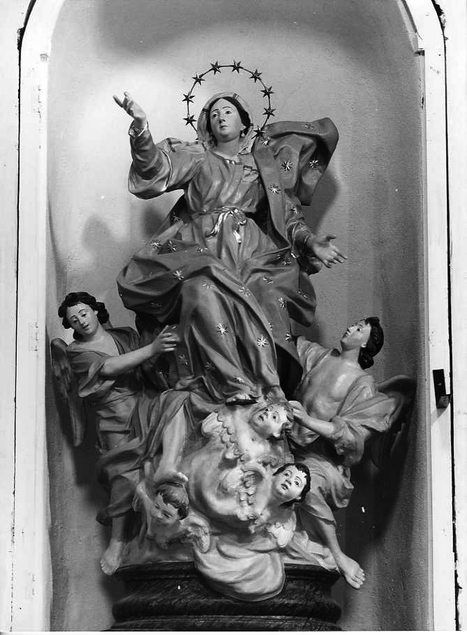 Madonna Assunta (gruppo scultoreo) - bottega napoletana (prima metà sec. XIX)