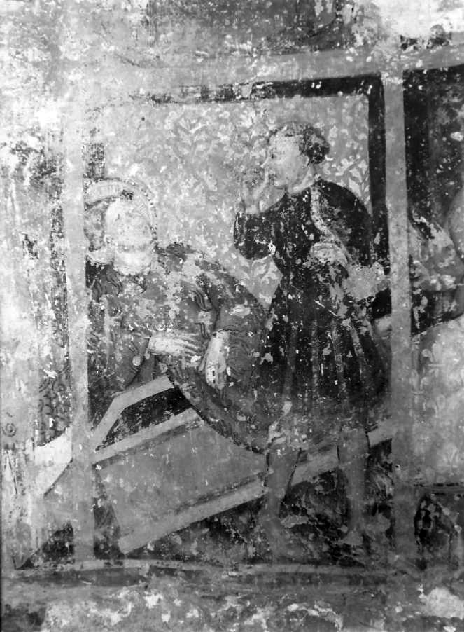 dipinto, frammento - ambito giottesco (sec. XIV)