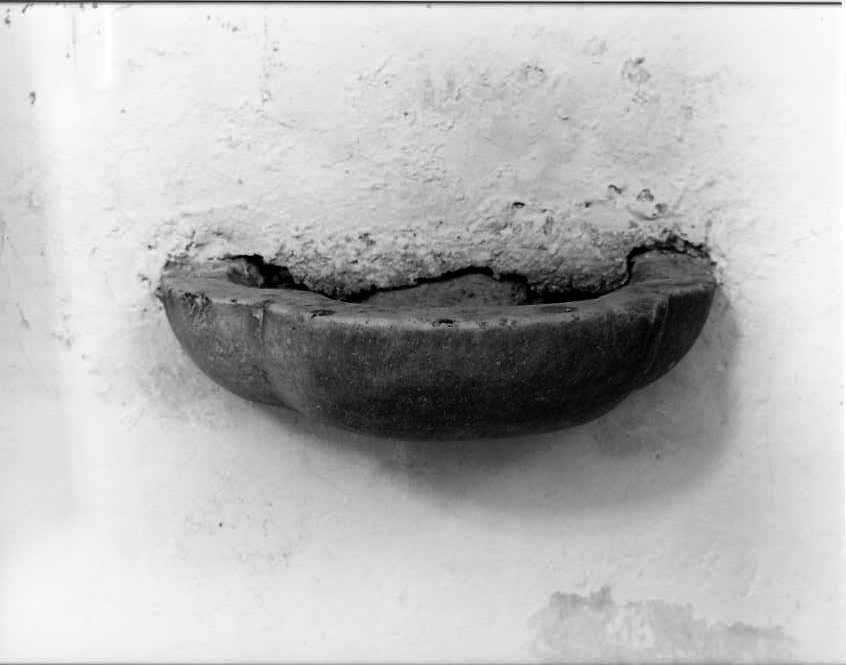 acquasantiera - bottega campana (sec. XIX)