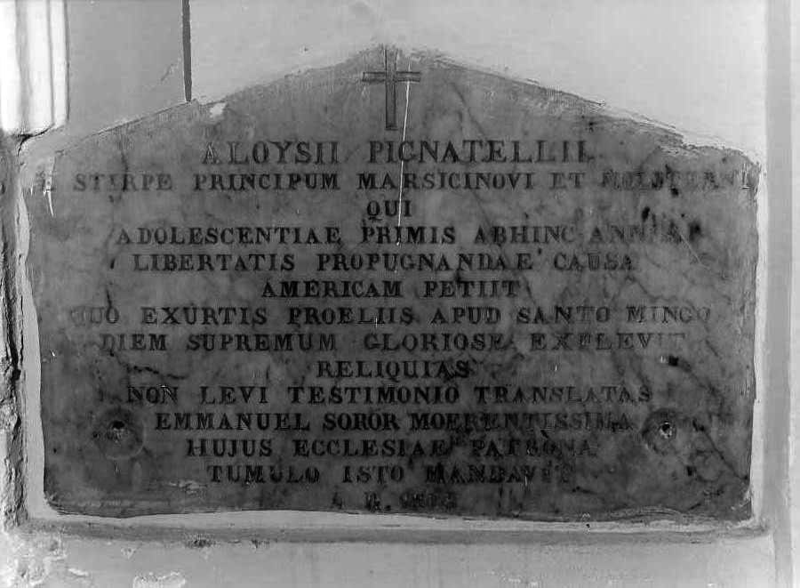 lapide - bottega campana (sec. XIX)