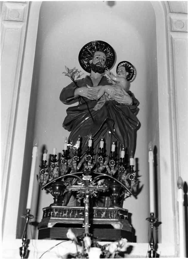 San Giuseppe e Gesù Bambino (statua) - bottega campana (fine/inizio secc. XIX/ XX)