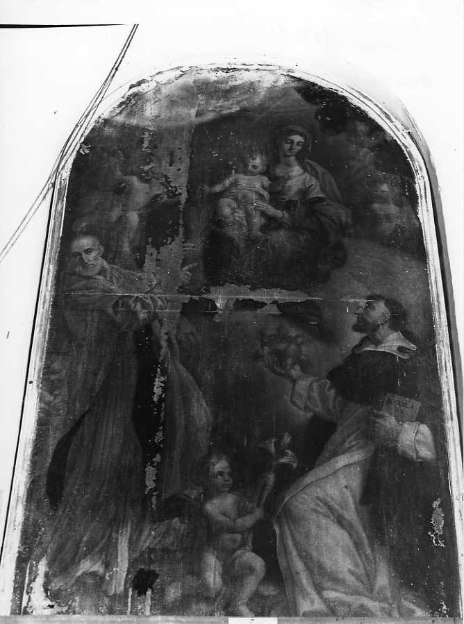 Madonna con Bambino e Santi (dipinto) di Boraglia Nicola (sec. XVIII)