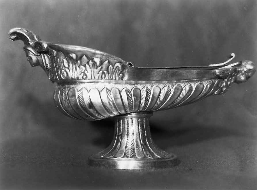 navicella portaincenso - bottega napoletana (sec. XIX)