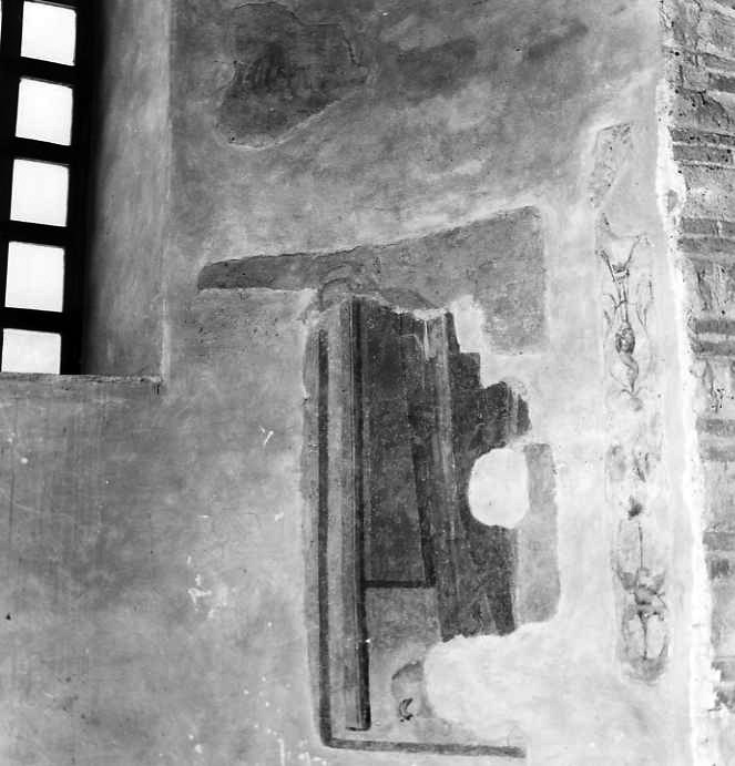 Santo (dipinto, frammento) - ambito campano (sec. VIII)