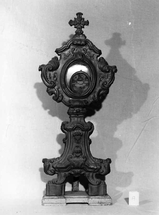 reliquiario - a ostensorio - bottega campana (sec. XVIII)