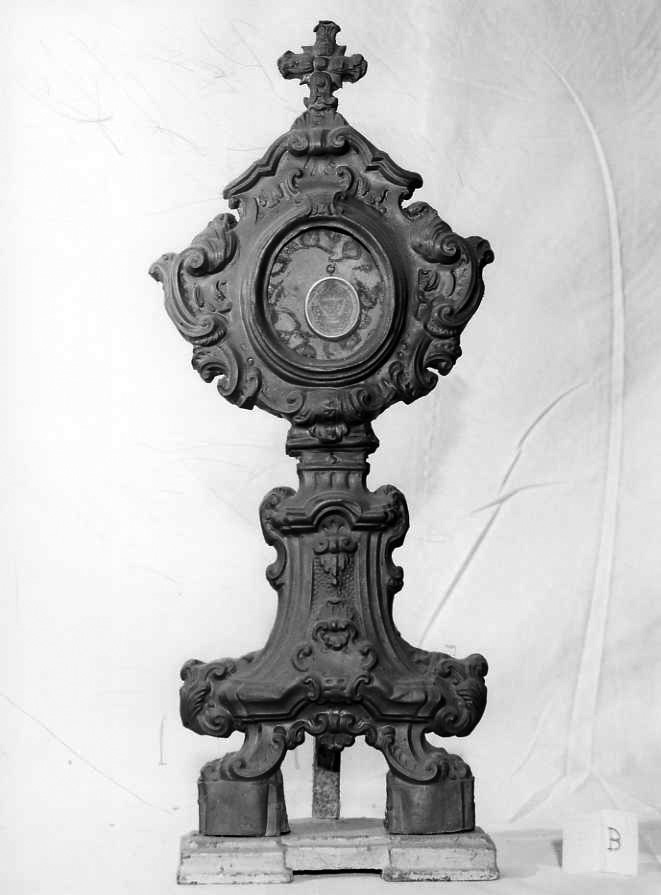 reliquiario - a ostensorio - bottega campana (sec. XVIII)