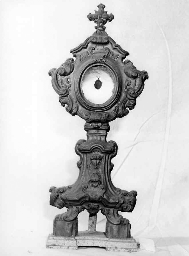 reliquiario - a ostensorio - bottega campana (sec. XVIII)