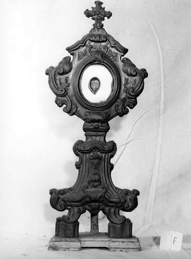 reliquiario - a ostensorio - bottega campana (sec. XVIII)