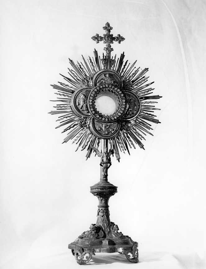 ostensorio - bottega campana (inizio sec. XX)