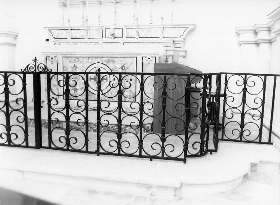 cancellata di altare, serie - bottega campana (sec. XVIII)