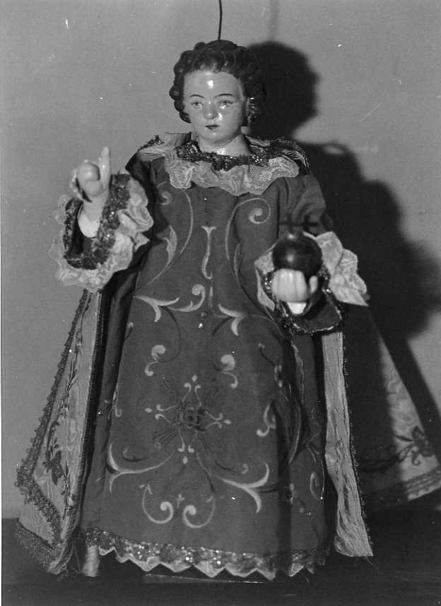 Gesù Bambino (statuetta devozionale) - bottega beneventana (fine/inizio secc. XVIII/ XIX)