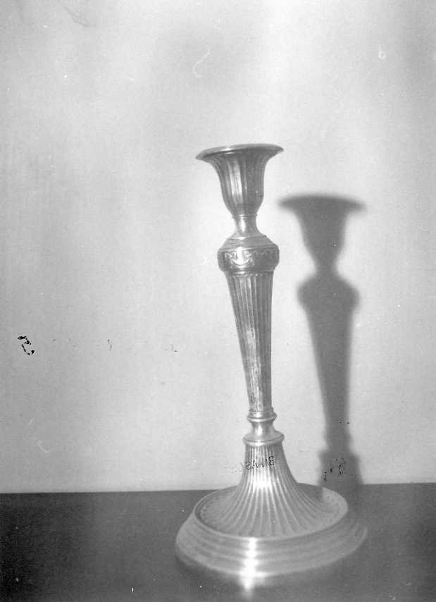 candeliere, serie - bottega napoletana (secc. XVIII/ XIX)