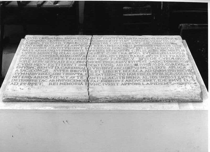 lapide - bottega campana (sec. XVIII)