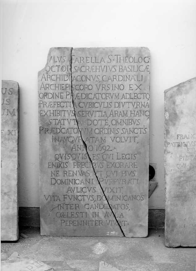 lapide - bottega campana (sec. XVII)