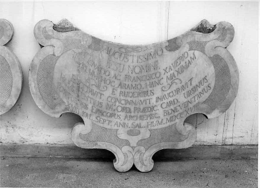 lapide - bottega campana (sec. XVIII)