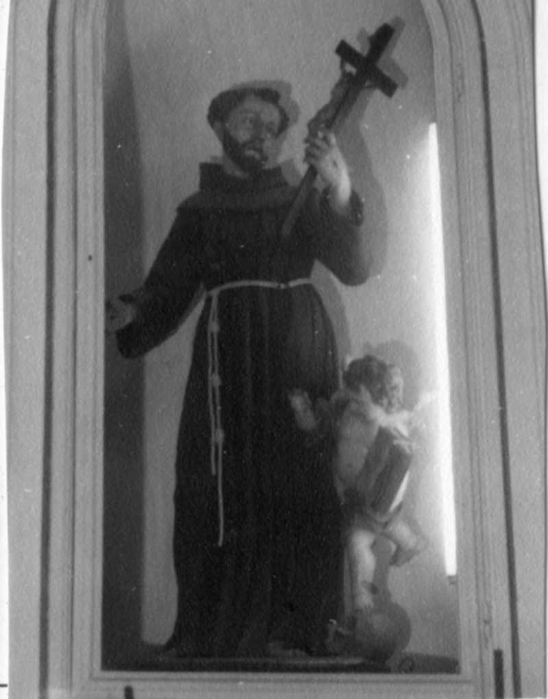 San Francesco d'Assisi (statua) di Cerasuolo Gennaro (attribuito) (sec. XVIII)