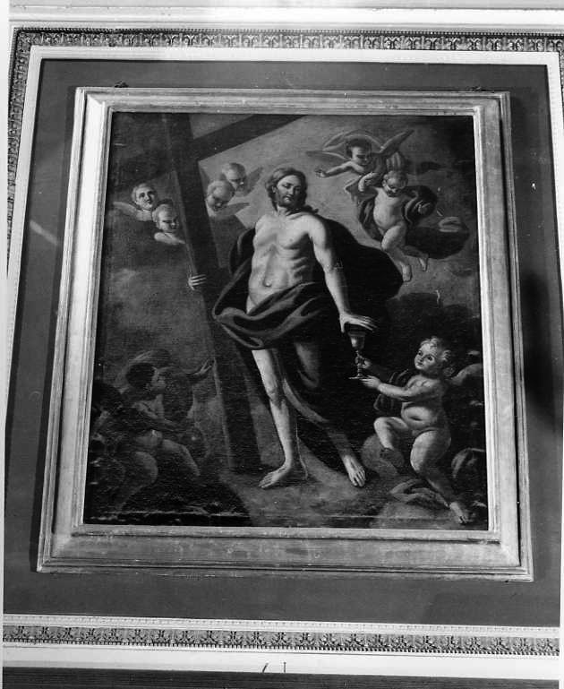 Cristo risorto (dipinto) di De Mura Francesco (maniera) (sec. XVIII)