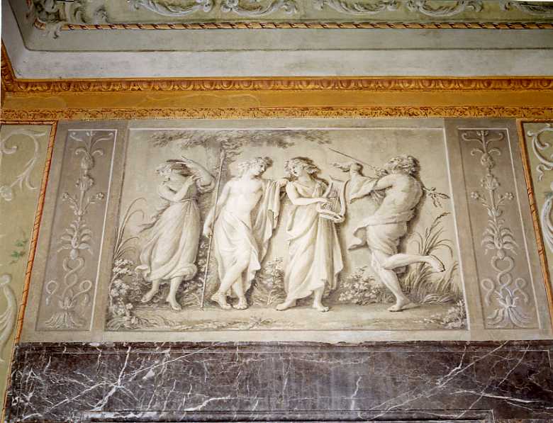scena di vita campestre (dipinto) di Fiaschetti Fedele (sec. XVIII)