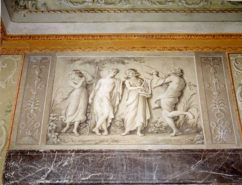 scena di vita campestre (dipinto) di Fiaschetti Fedele (sec. XVIII)