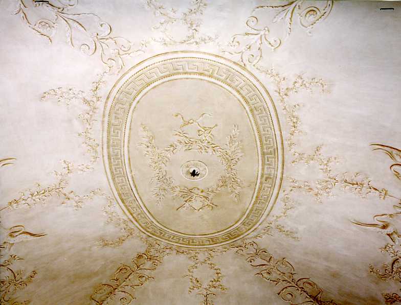 motivi decorativi geometrici e vegetali (dipinto) - ambito napoletano (fine sec. XVIII)