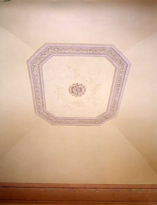 motivi decorativi geometrici e vegetali (dipinto) - ambito napoletano (fine sec. XVIII)