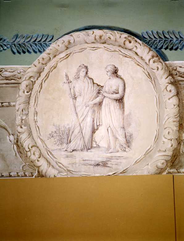 figure femminili (dipinto) - ambito napoletano (fine sec. XVIII)