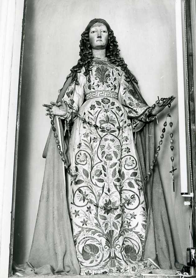 Madonna del Rosario (statua) - bottega napoletana (fine/inizio secc. XVII/ XVIII)