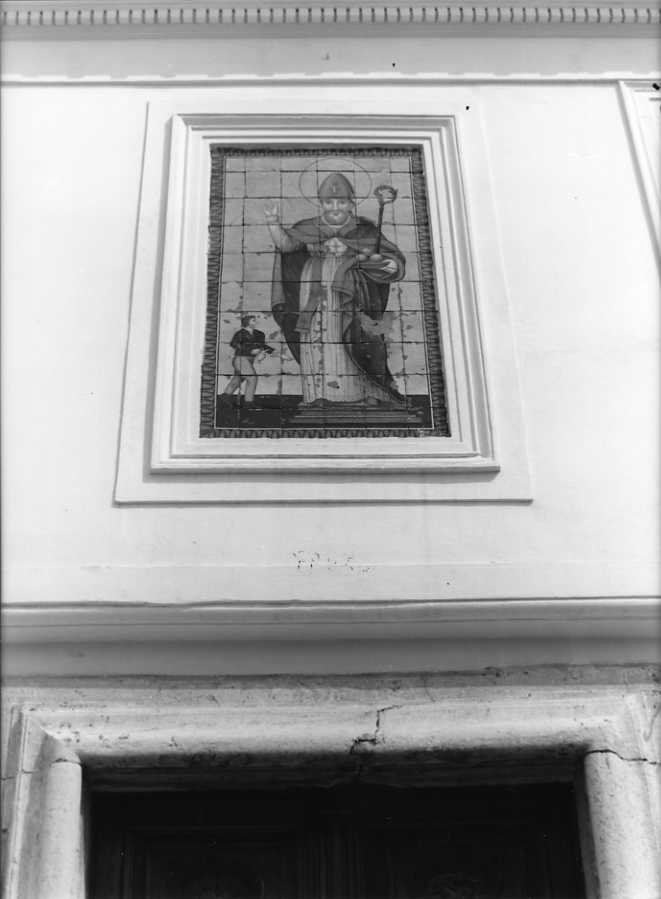San Nicola di Bari (decorazione a smalto) - bottega cerretese (sec. XVII)