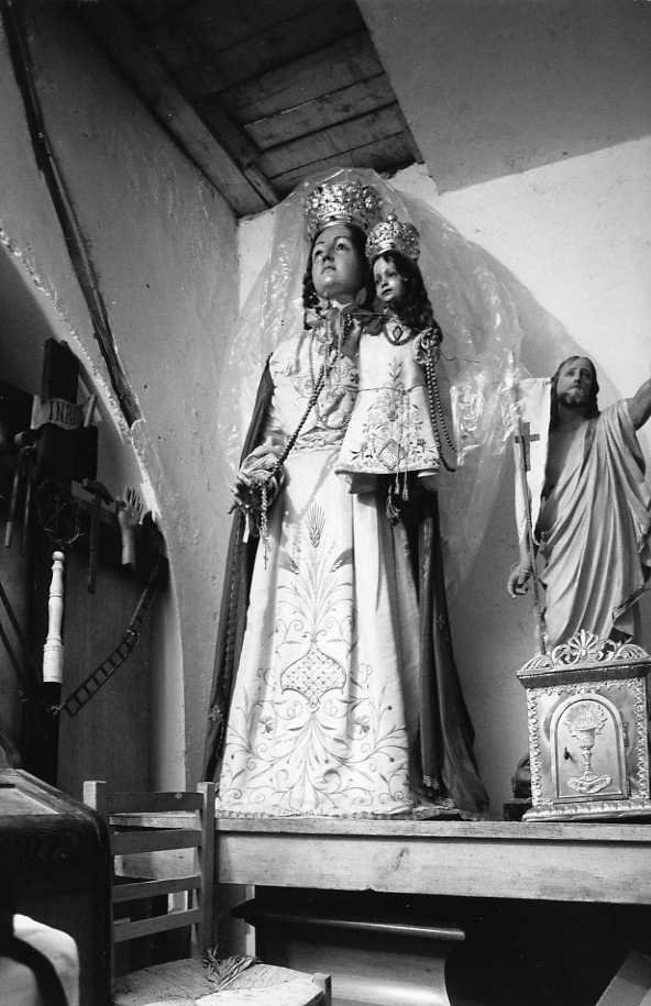 Madonna con Bambino nel rosario (manichino) - bottega campana (sec. XVIII)