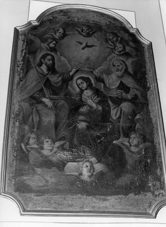incoronazione di Maria Vergine (dipinto) - ambito campano (seconda metà sec. XIX)
