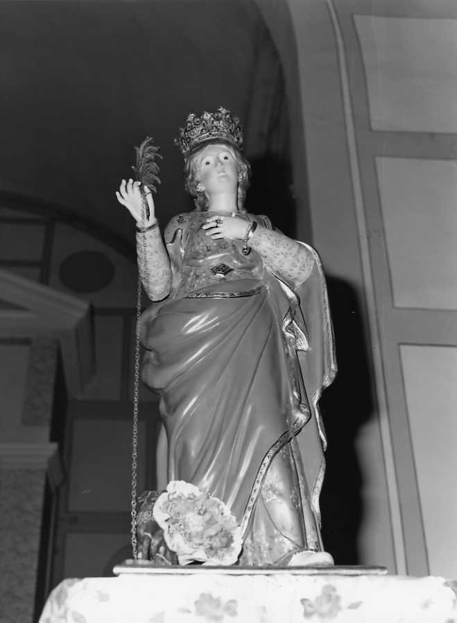 Santa (statua) - bottega campana (seconda metà sec. XIX)