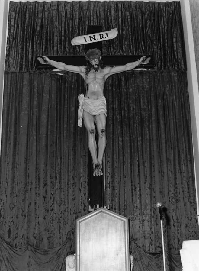 Cristo crocifisso (crocifisso) - bottega campana (seconda metà sec. XIX)