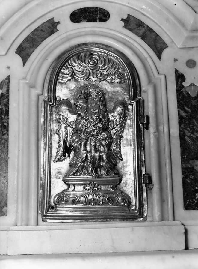 sportello di tabernacolo, elemento d'insieme - bottega campana (prima metà sec. XIX)