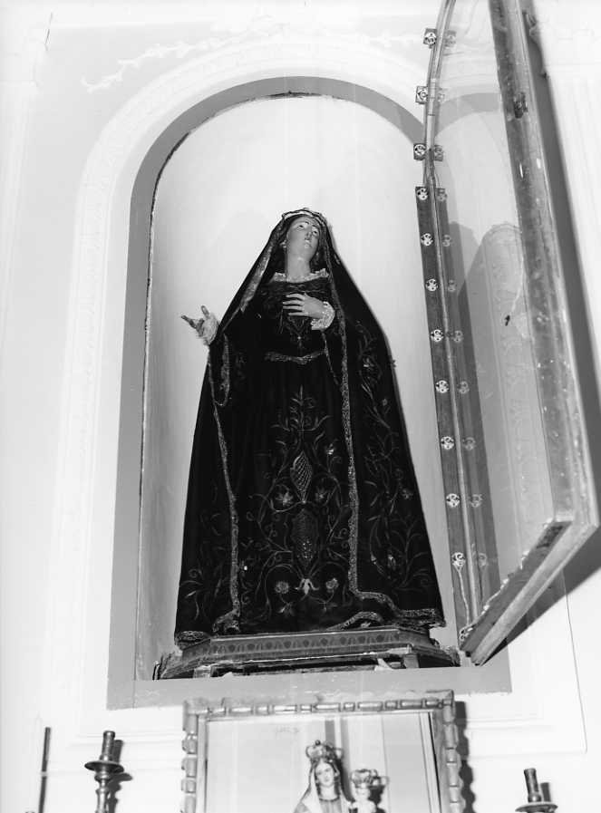 Madonna Addolorata (statua) - bottega campana (seconda metà sec. XVIII)