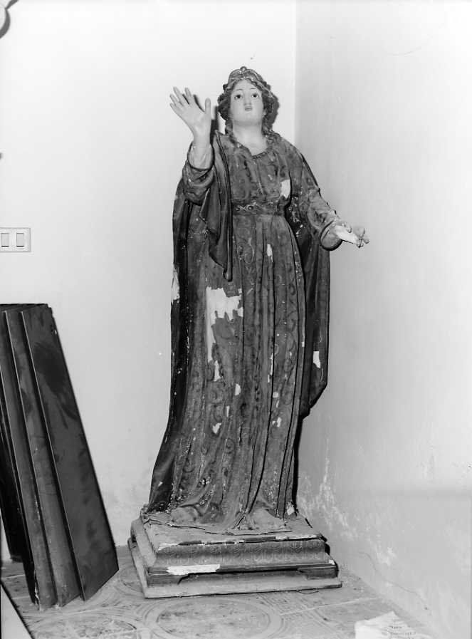 beato (statua) - bottega campana (seconda metà sec. XIX)