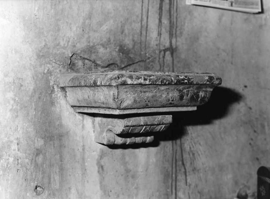 lavabo da sacrestia - bottega campana (seconda metà sec. XIX)
