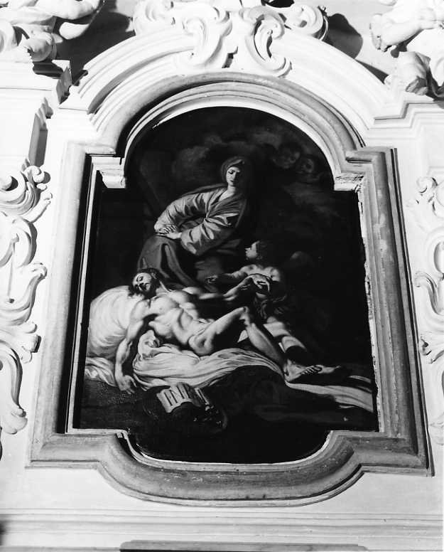 compianto sul Cristo morto (dipinto) - ambito campano (sec. XVIII)
