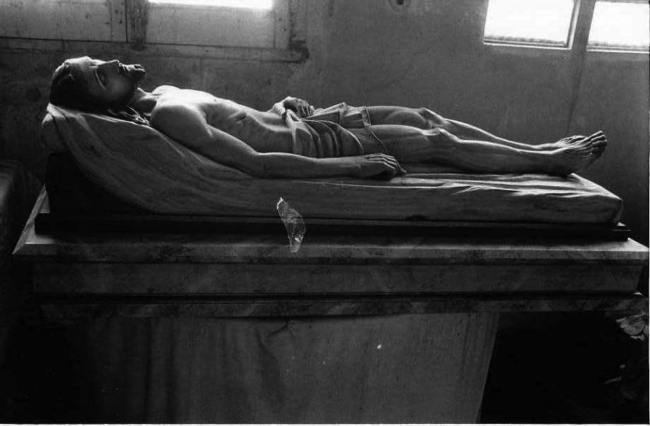 Cristo morto (scultura) - bottega campana (inizio sec. XX)