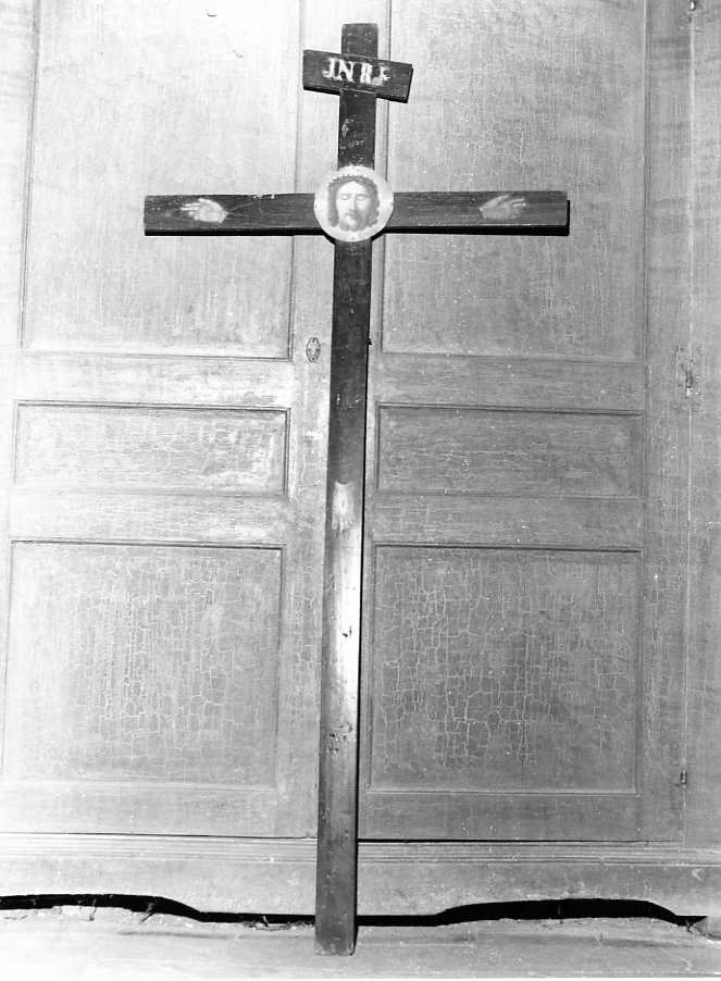 simboli della passione (croce penitenziale) - bottega campana (sec. XVIII)