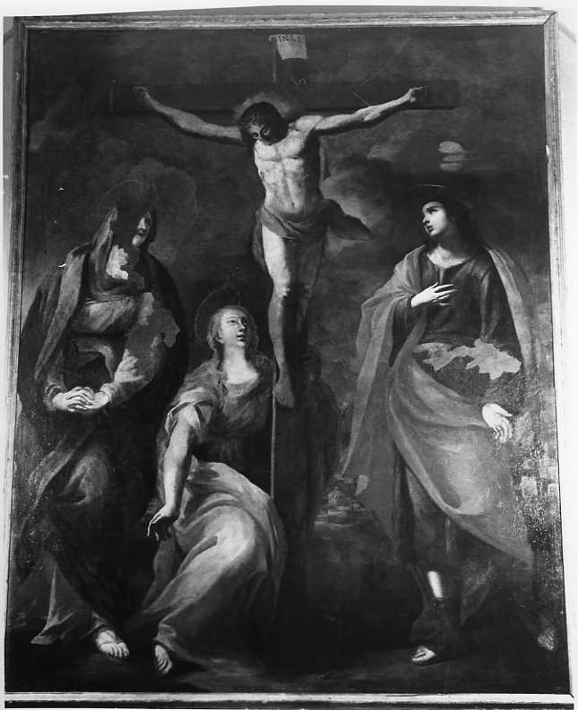 crocifissione di Cristo (dipinto) di Malinconico Oronzo (sec. XVII)