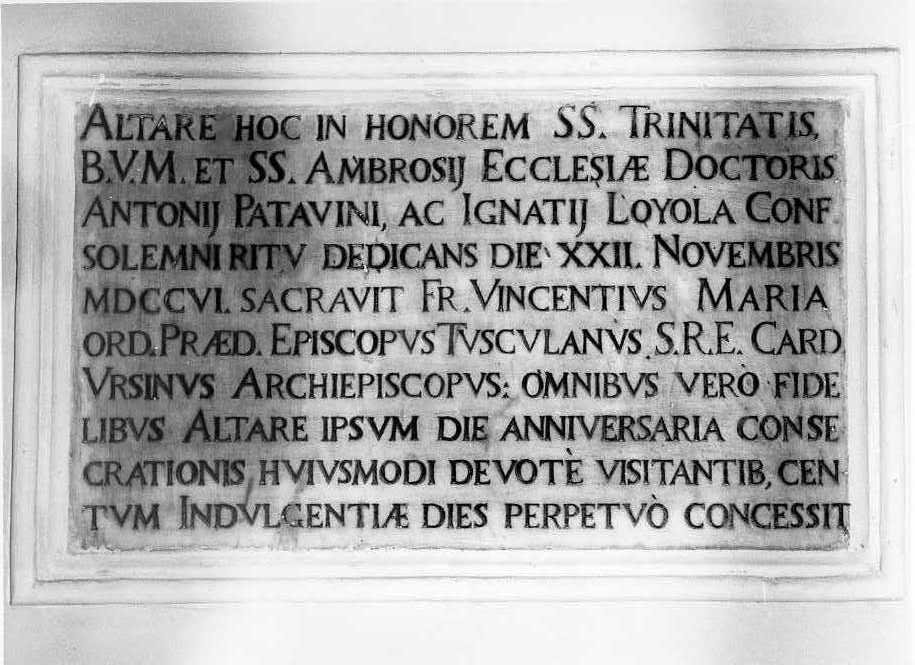 lapide - bottega campana (sec. XVIII)