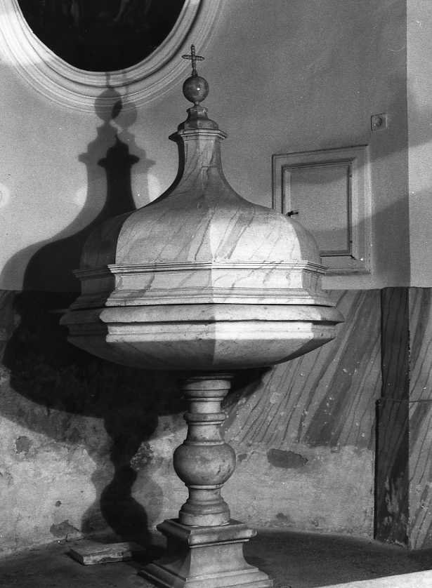 fonte battesimale - bottega campana (sec. XVIII)
