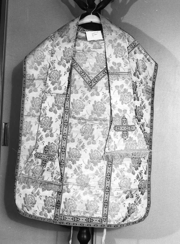 paramento liturgico, elemento d'insieme - manifattura campana (sec. XIX)