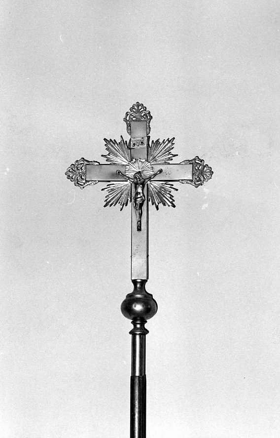 croce processionale - bottega campana (fine sec. XIX)