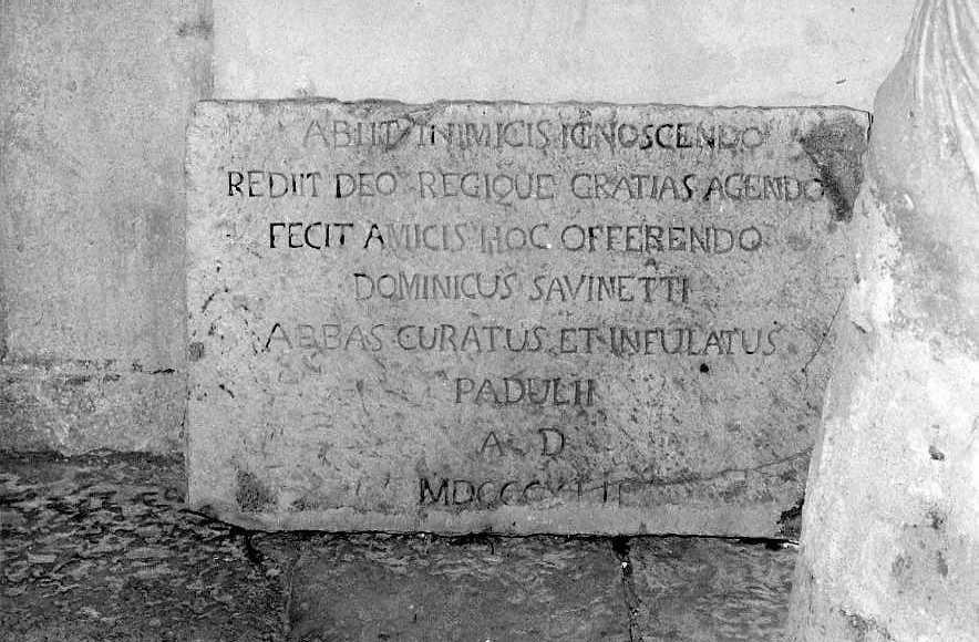 lapide - bottega campana (sec. XIX)