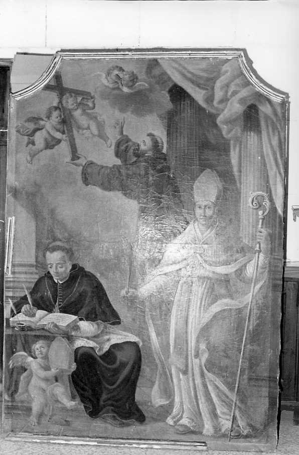 San Giuseppe da Copertino, San Bonaventura e San Francesco d'Assisi (dipinto) - ambito campano (seconda metà sec. XVIII)