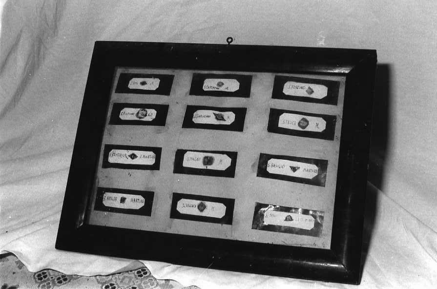 reliquiario - a tabella - bottega campana (sec. XVIII)