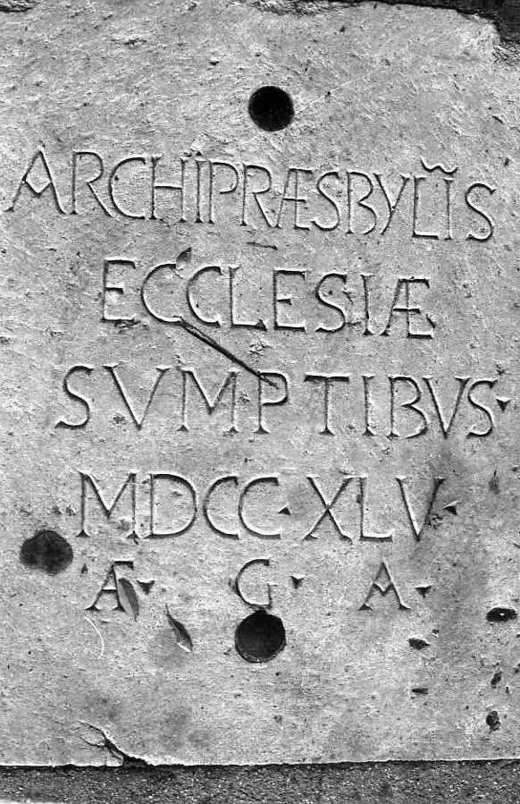 lapide - bottega campana (sec. XVIII)